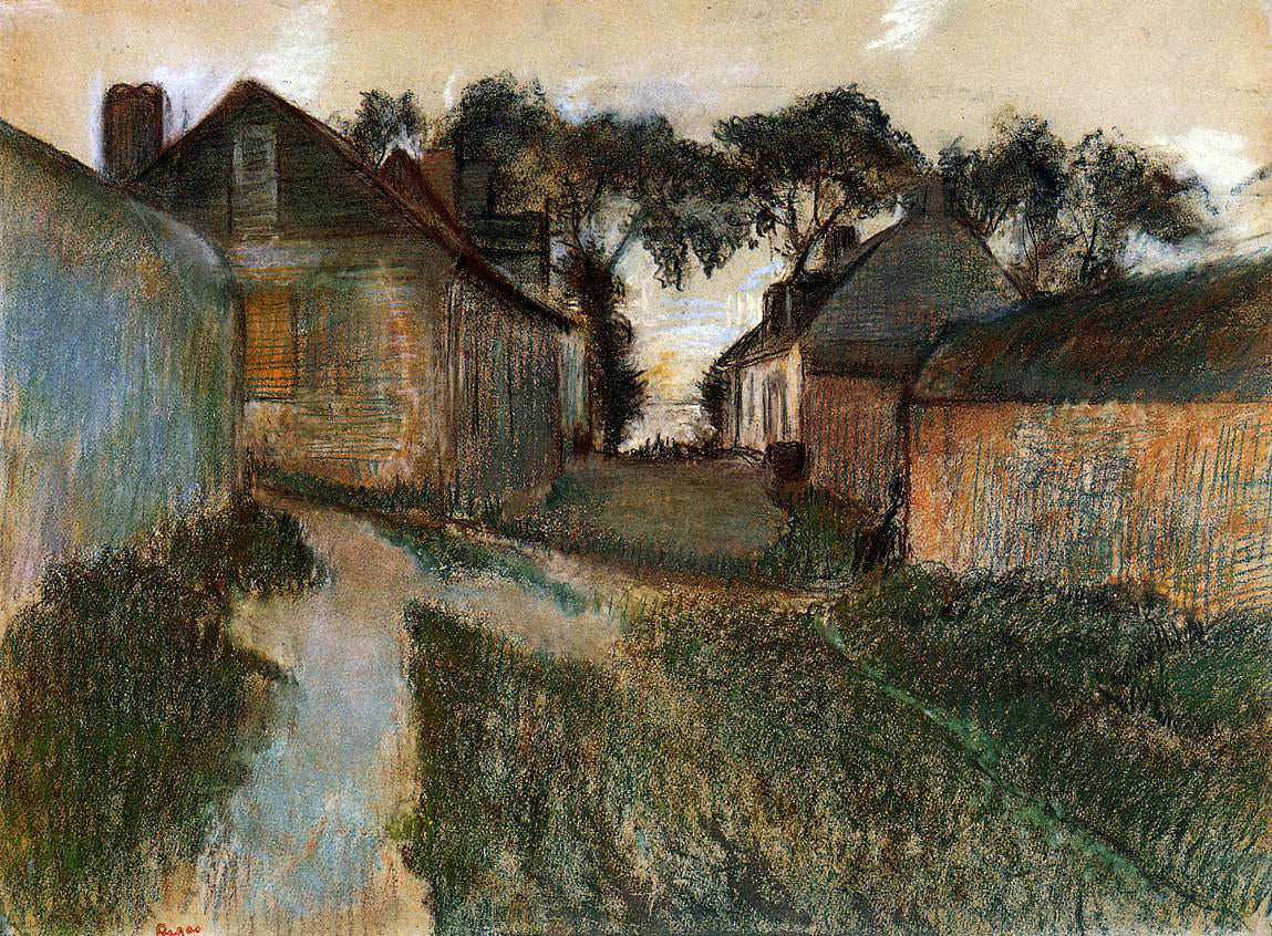  Edgar Degas Rue Quesnoy, Saint-Valery-sur-Somme - Canvas Print