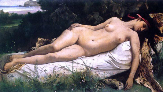  Anselm Friedrich Feuerbach Ruhende Nymphe - Canvas Print