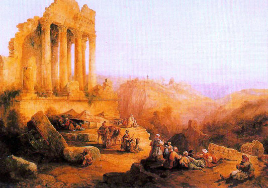  Antonio Munoz Degrain Ruinas en las inmediaciones de Jerusalen - Canvas Print