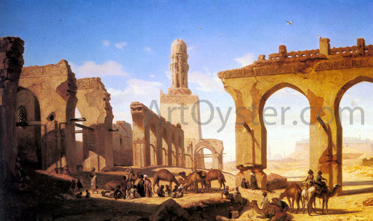  Prosper Marilhat Ruines de la Mosquee du Calife Hakem au Caire - Canvas Print