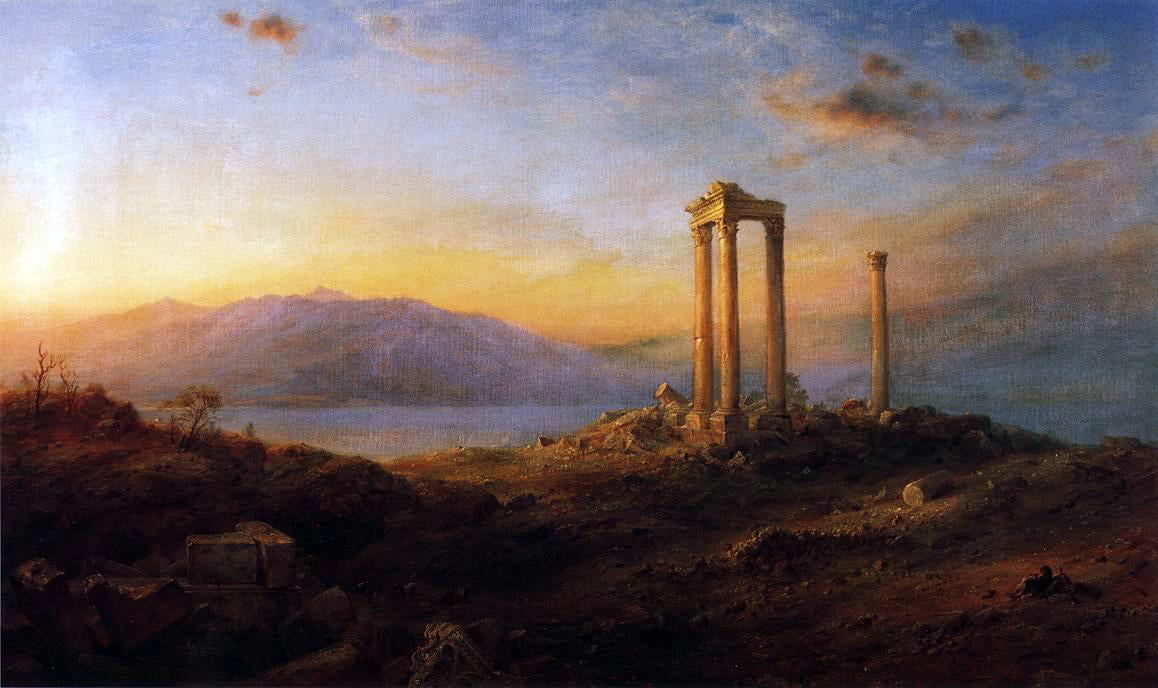  Frederic Edwin Church Ruins at Baalbek - Canvas Print