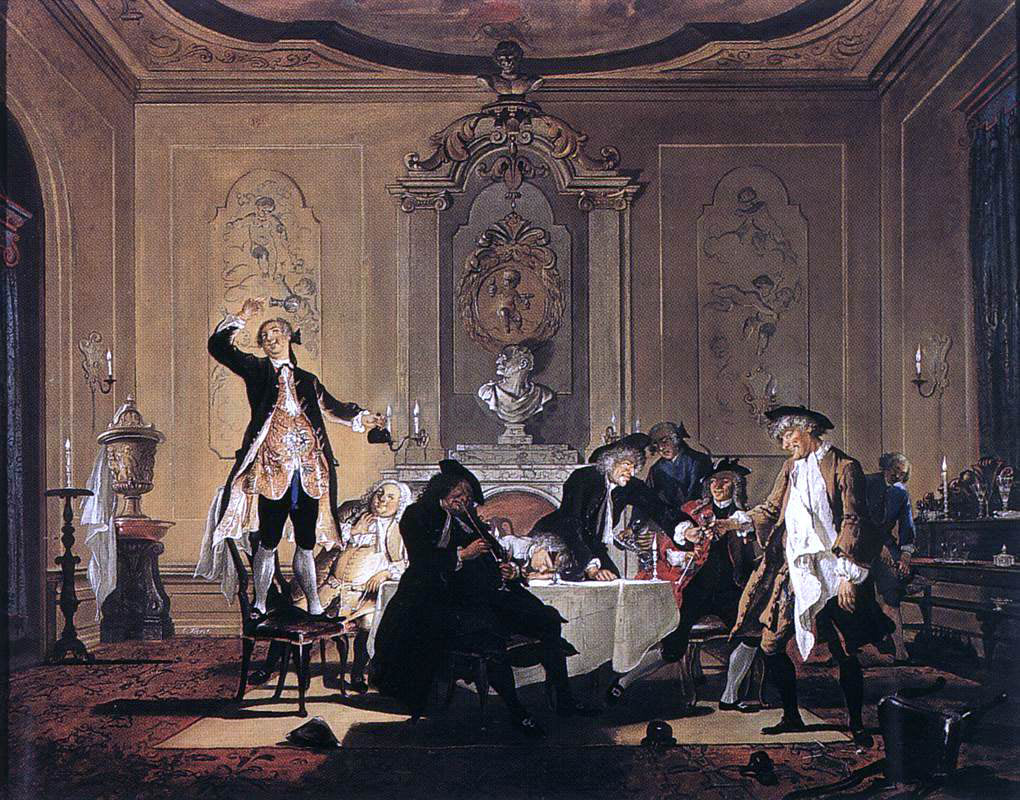  Cornelis Troost Rumor erat in Casa (There was a Commotion in the House) - Canvas Print