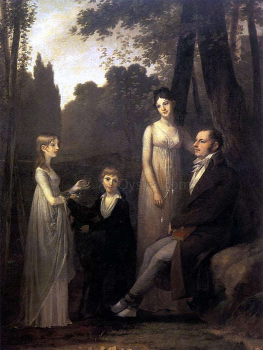  Pierre Paul Prudhon Rutger Jan Schimmelpenninck with his Wife and Children - Canvas Print
