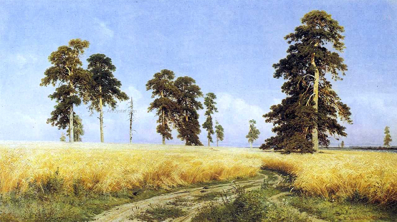  Ivan Ivanovich Shishkin Rye - Canvas Print