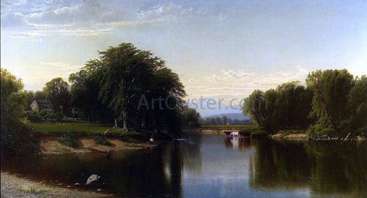  Alfred Thompson Bricher Saco River, New Hampshire - Canvas Print