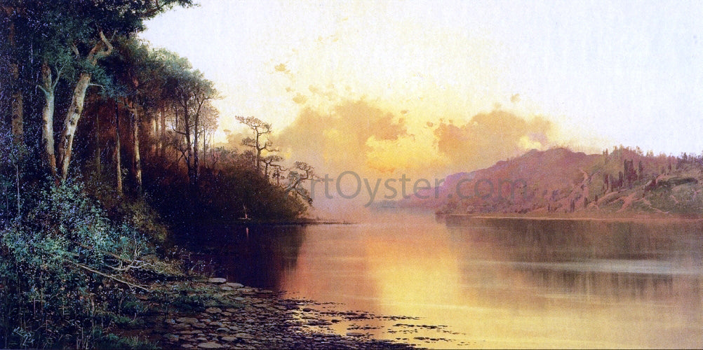  Julian Walbridge Rix Sacramento River at Sunset - Canvas Print