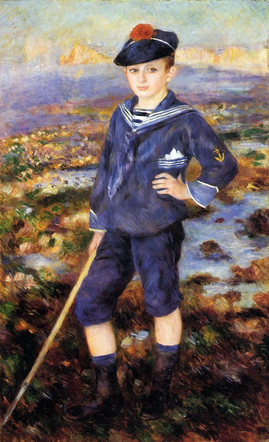  Pierre Auguste Renoir Sailor Boy (also known as Portrait of Robert Nunes) - Canvas Print