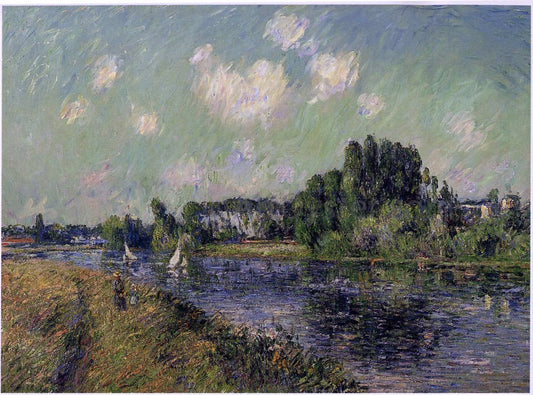  Gustave Loiseau Sails on the Oise - Canvas Print