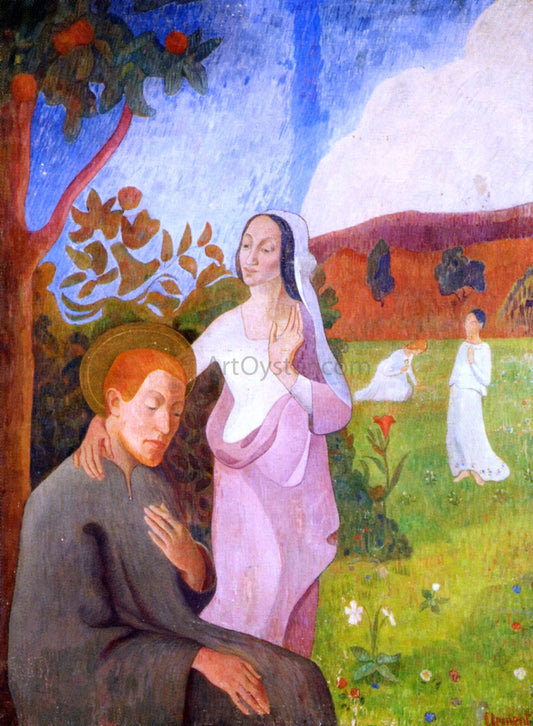  Gad Frederick Clement Saint Francis and the Vision of the Three White Virgins - Canvas Print
