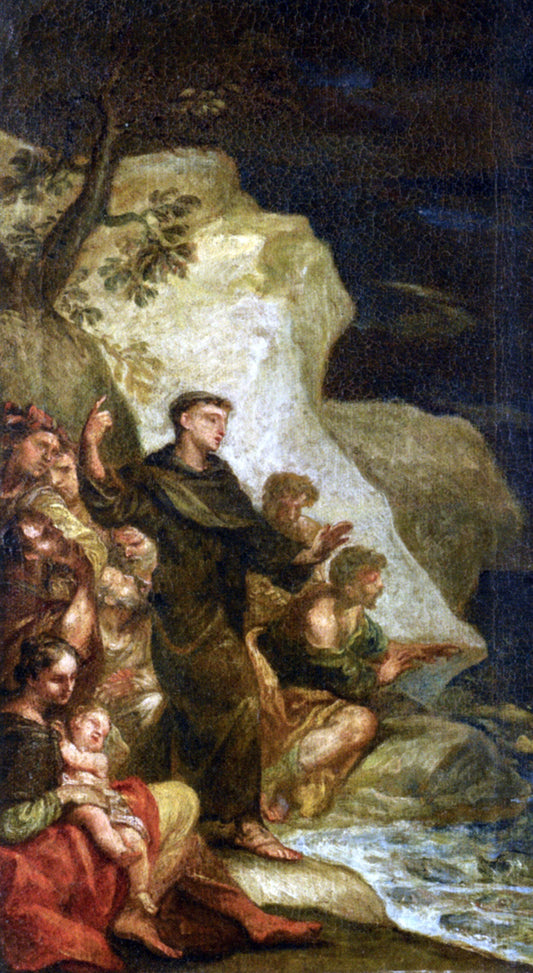  Jose Jimenez Donoso Saint Francis Preaching to the Fishes - Canvas Print