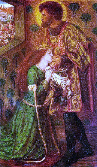  Dante Gabriel Rossetti Saint George and the Princess Sabra - Canvas Print