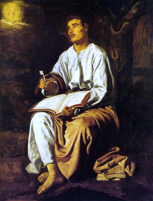  Diego Velazquez Saint John at Patmos - Canvas Print