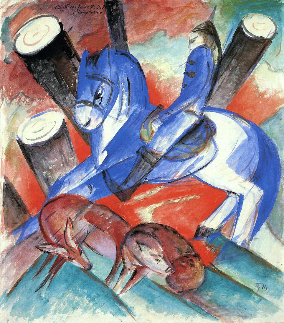  Franz Marc Saint Julian l'Hospitalier - Canvas Print