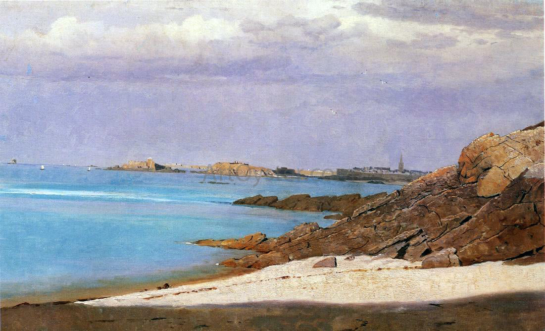  William Stanley Haseltine Saint Malo, Brittany - Canvas Print