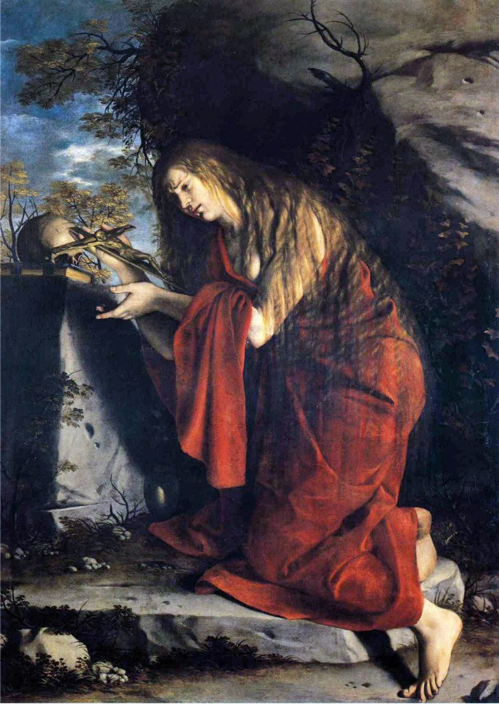  Orazio Gentileschi Saint Mary Magdalen in Penitence - Canvas Print