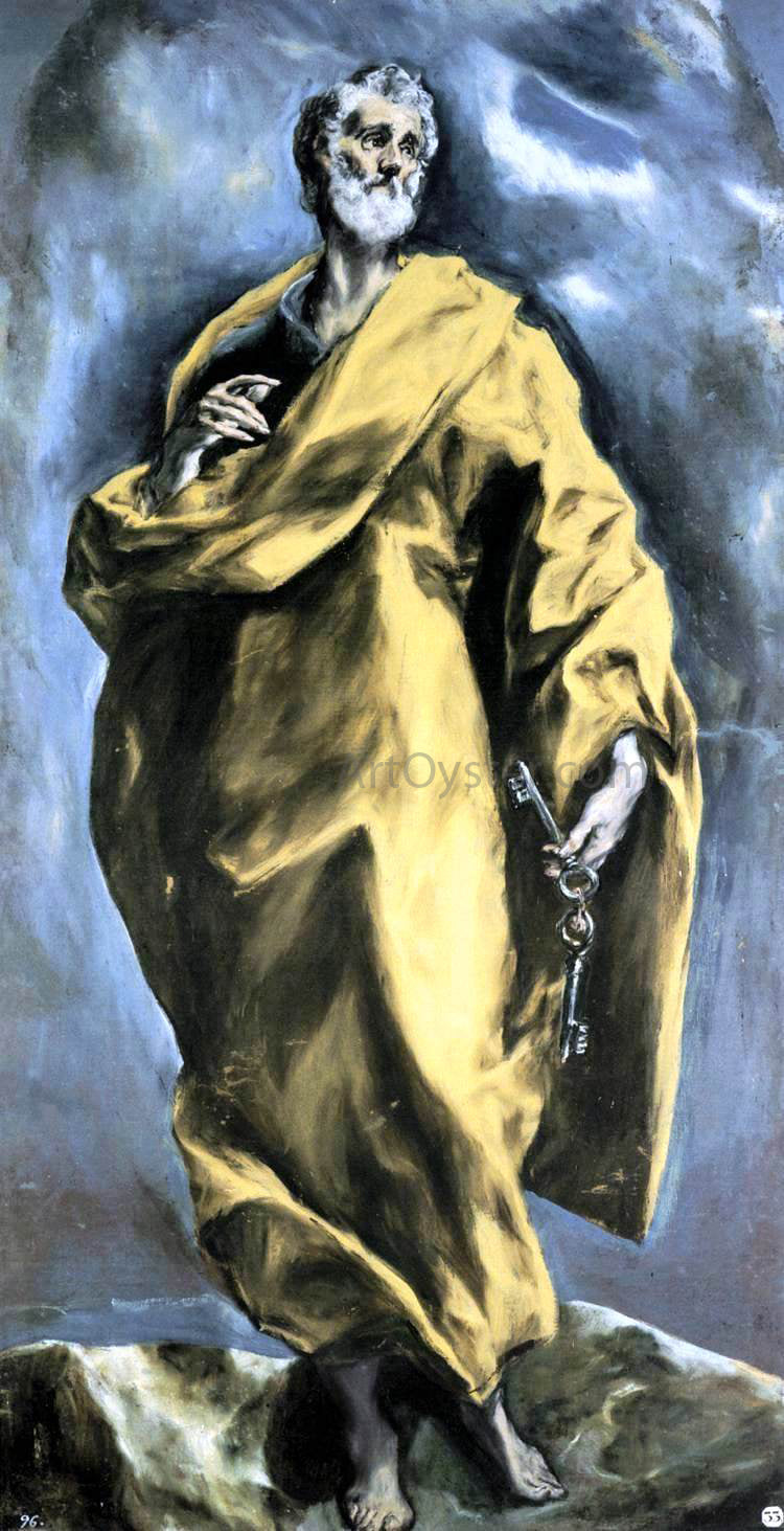  El Greco Saint Peter - Canvas Print