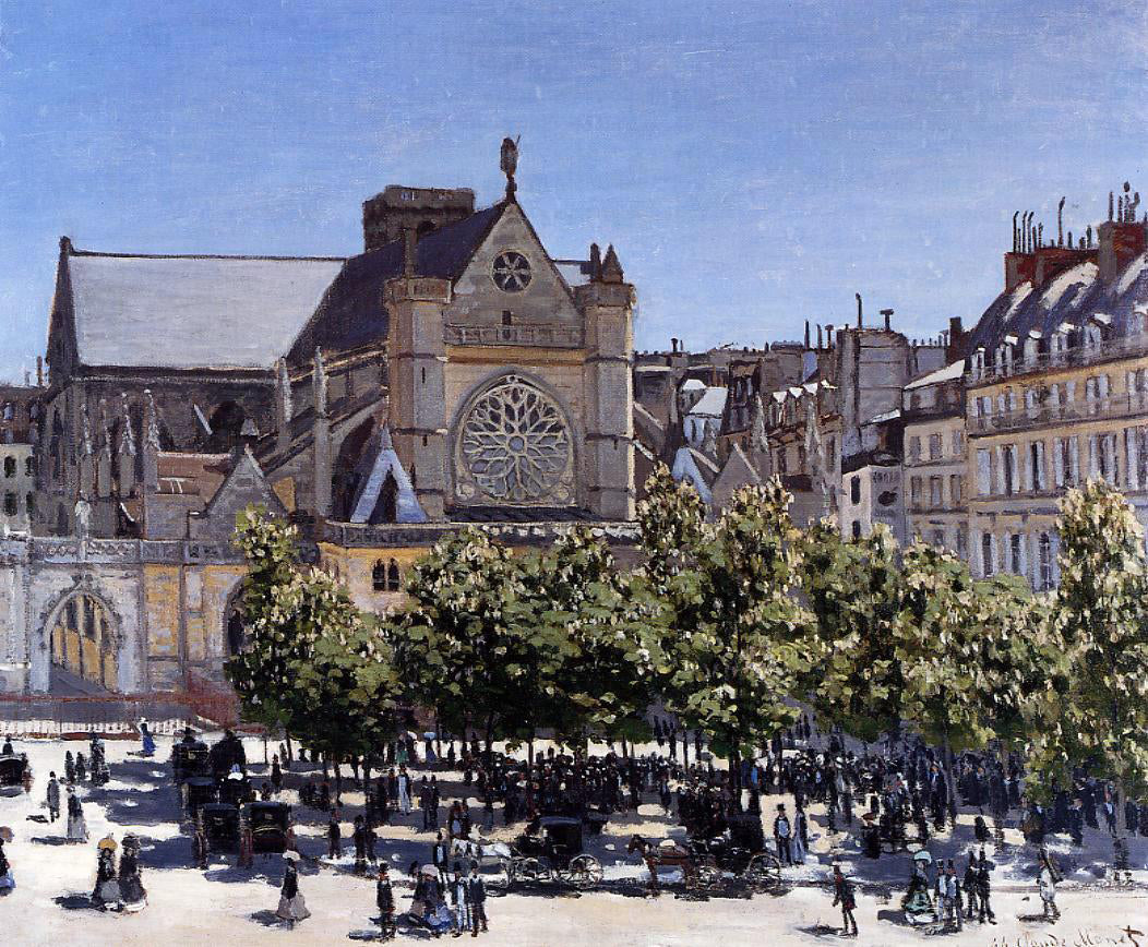  Claude Oscar Monet Saint-Germain-l'Auxerrois - Canvas Print