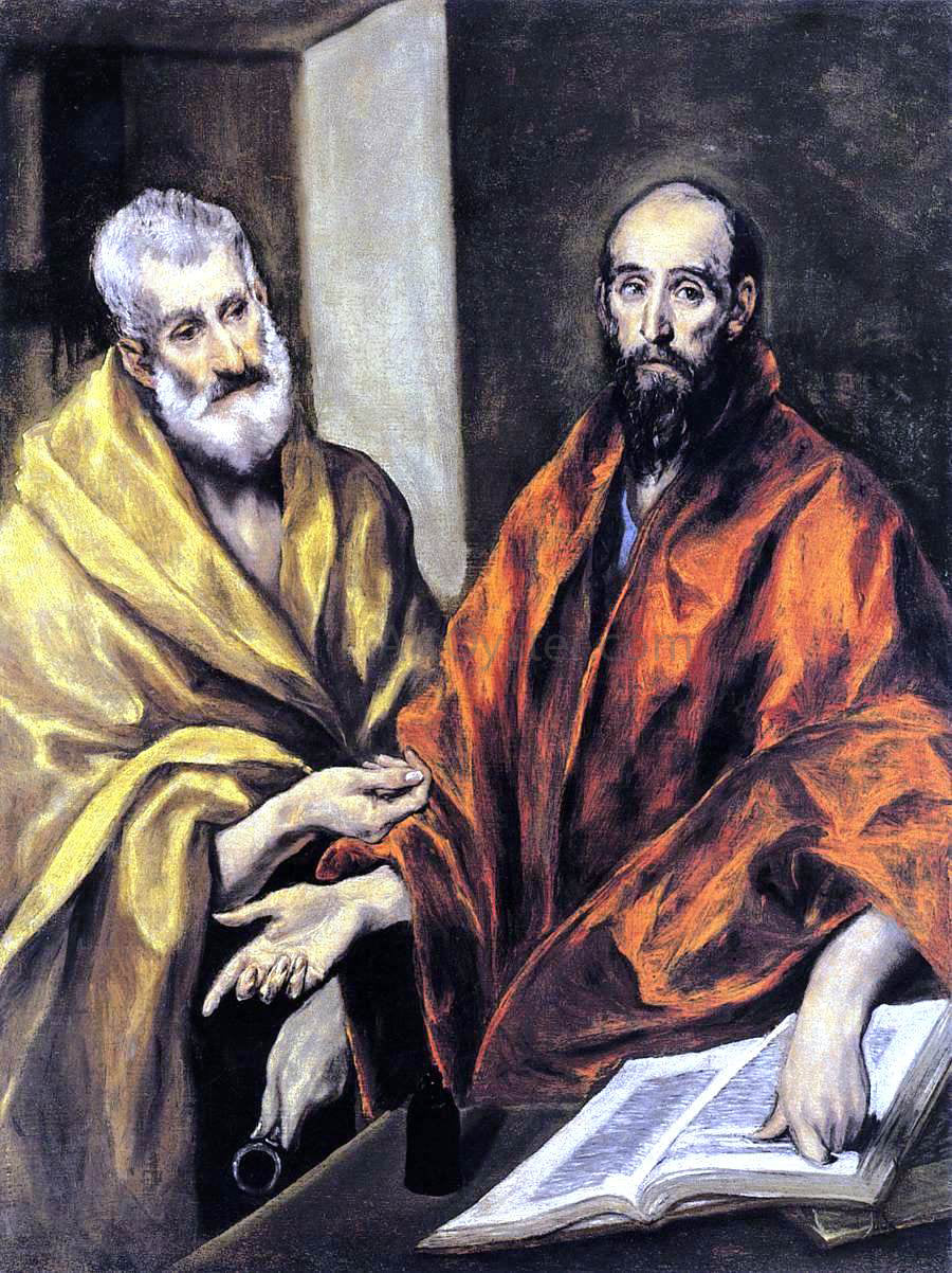  El Greco Saints Peter and Paul - Canvas Print