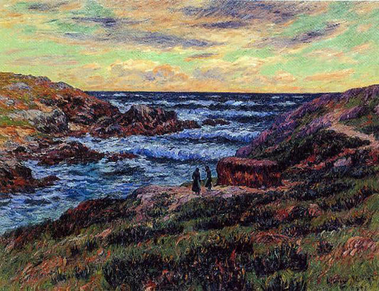  Henri Moret Saint-Thomas, Finistere - Canvas Print