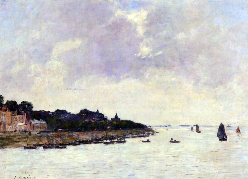  Eugene-Louis Boudin Saint-Valery-sur-Somme - Canvas Print