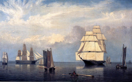  Fitz Hugh Lane Salem Harbor - Canvas Print