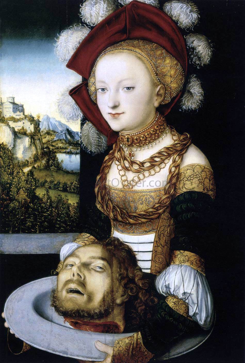  The Elder Lucas Cranach Salome - Canvas Print