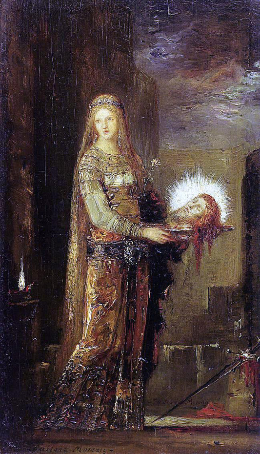  Gustave Moreau Salome Carrying the Head of John the Baptist on a Platter - Canvas Print