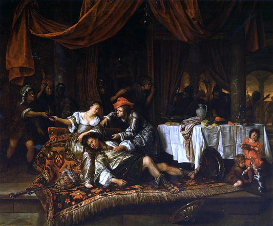  Jan Steen Samson and Delilah - Canvas Print