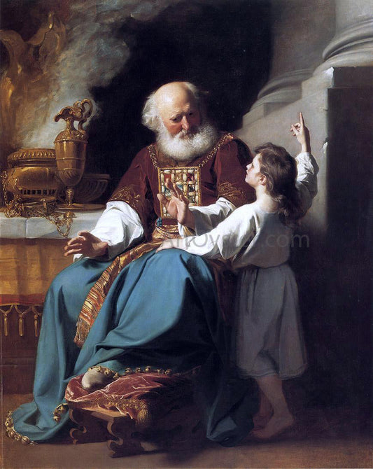  John Singleton Copley Samuel Reading to Eli the Judgments of God Upon Eli's House - Canvas Print
