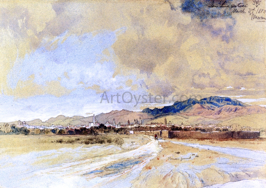  Thomas Moran San Luis Postosi - Canvas Print