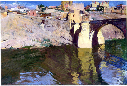  Joaquin Sorolla Y Bastida San Martin Bridge at Toledo - Canvas Print