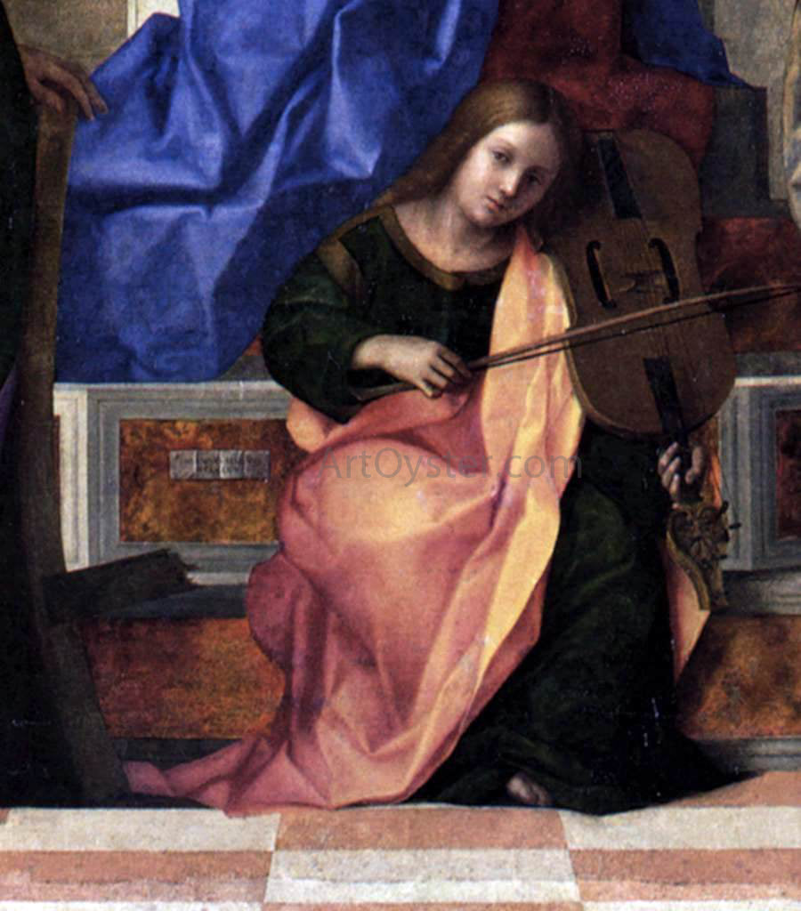  Giovanni Bellini San Zaccaria Altarpiece (detail) - Canvas Print