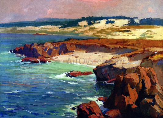  Franz Bischoff Sand Dunes & Rocky Coast - Canvas Print