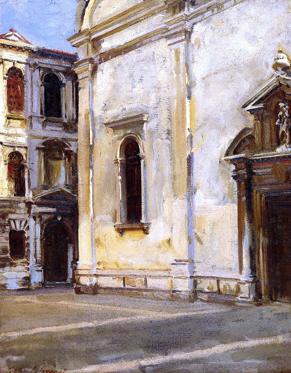  John Singer Sargent Santa Maria del Carmelo and Scuola Grande dei Carmini - Canvas Print