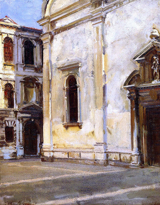  John Singer Sargent Santa Maria del Carmelo and Scuola Grande dei Carmini - Canvas Print