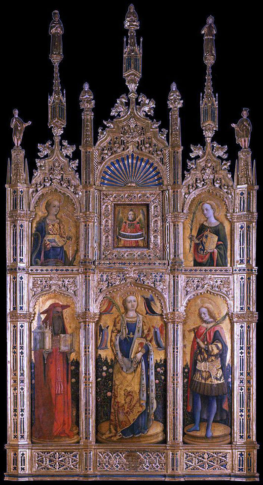  Antonio Vivarini Santa Sabina Polyptych - Canvas Print