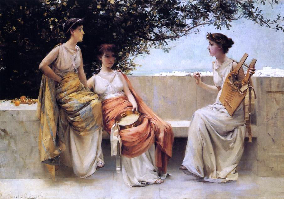  Francis Coates Jones Sappho - Canvas Print