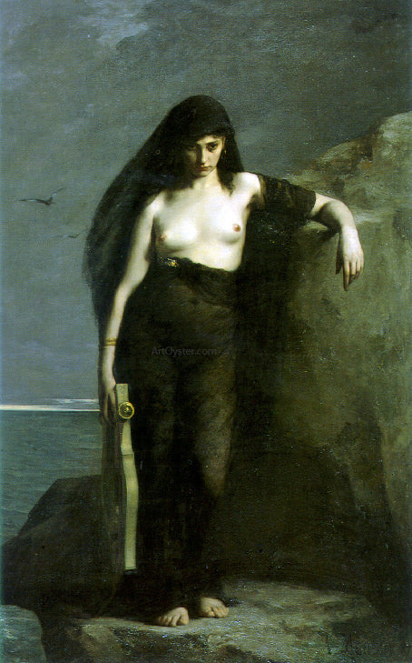  Auguste Charles Mengin Sappho - Canvas Print