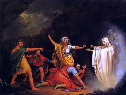  William Sidney Mount Saul and the Witch of Endor - Canvas Print