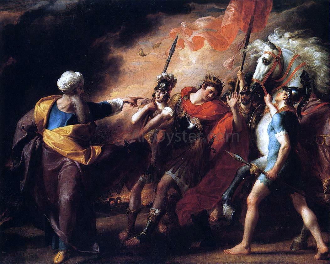  John Singleton Copley Saul Reproved by Samuel for Not Obeying the Commandments of the Lord - Canvas Print