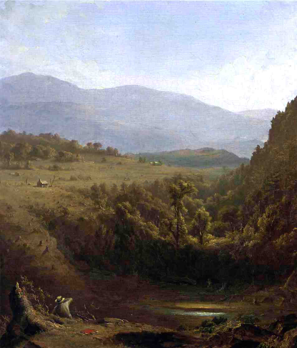  Sanford Robinson Gifford Scene in the Catskills - Canvas Print