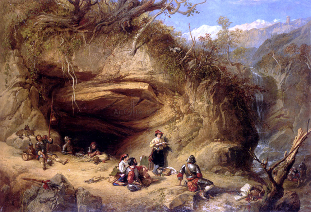  Senior William Shayer Scene Near Zeldkirch In The Tyrol - Canvas Print
