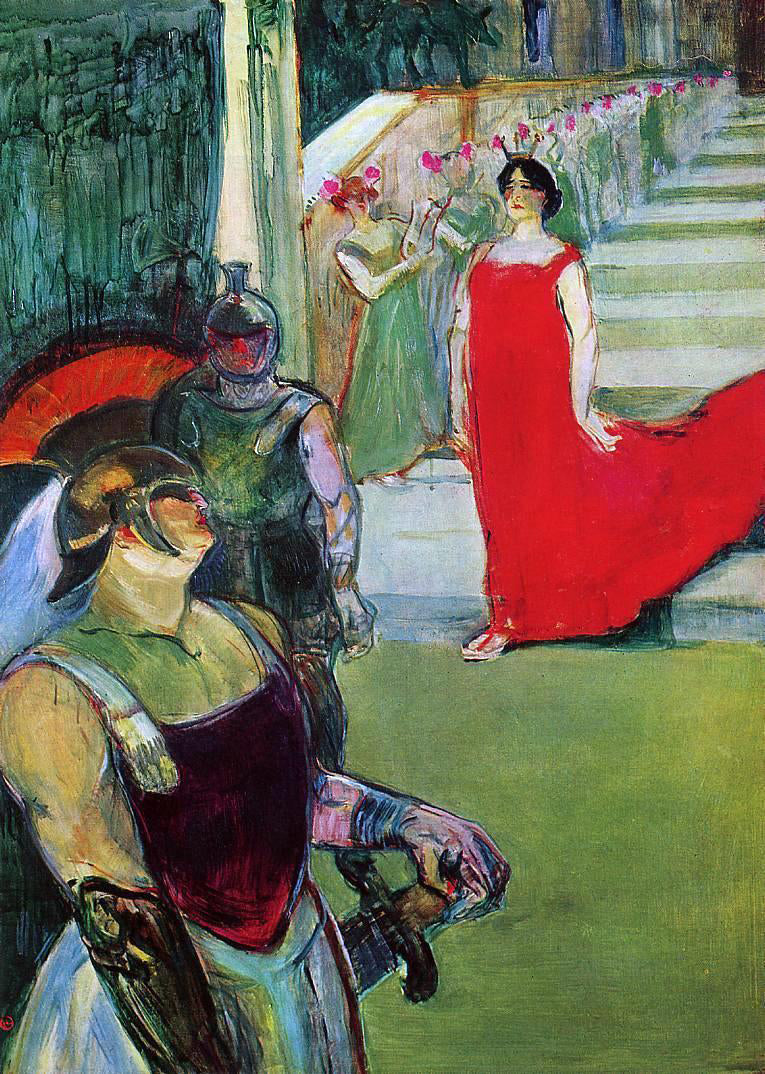  Henri De Toulouse-Lautrec Scenes from 'Messaline' at the Bordeaux Opera - Canvas Print