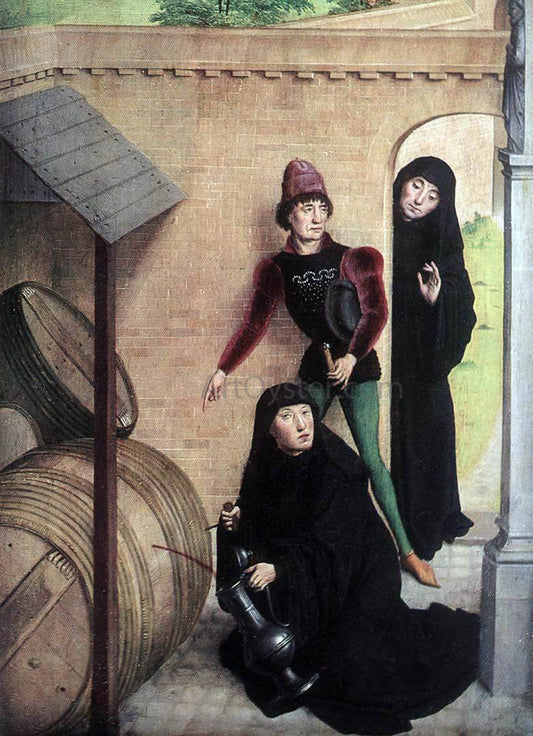  Simon Marmion Scenes from the Life of St Bertin (detail) - Canvas Print