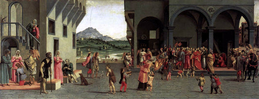  Giuliano Bugiardini Scenes from the Story of Tobias (1) - Canvas Print