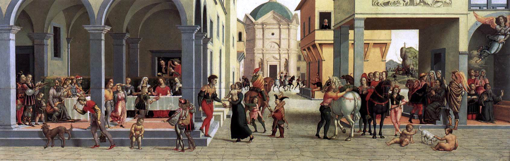  Giuliano Bugiardini Scenes from the Story of Tobias (2) - Canvas Print