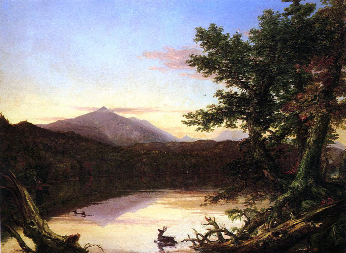  Thomas Cole Schroon Lake - Canvas Print