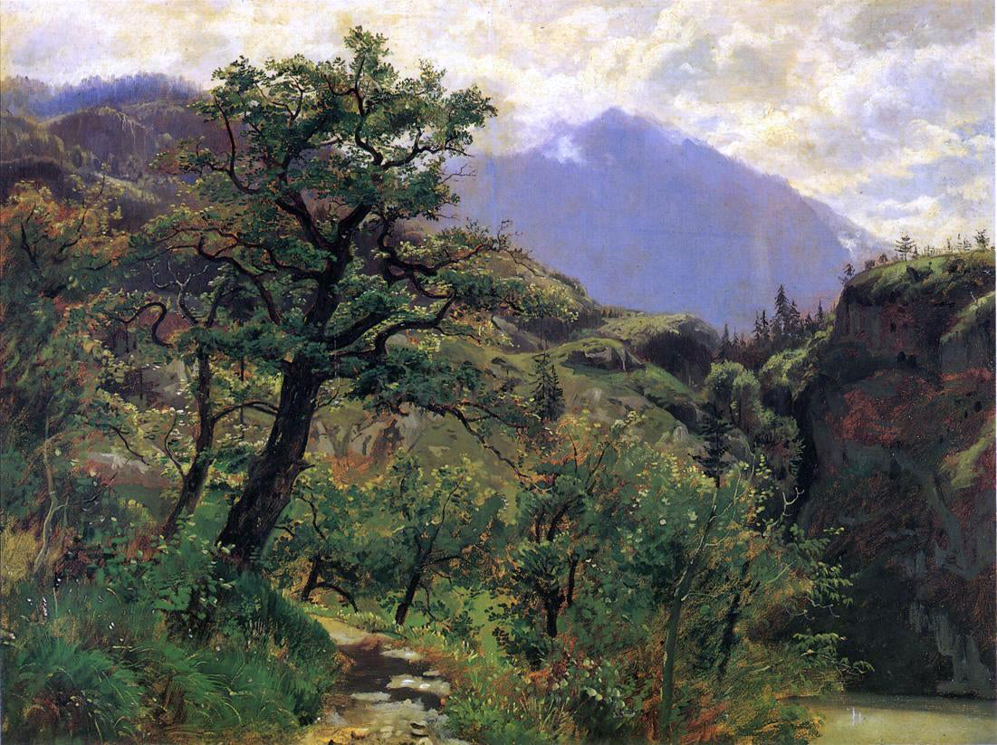  William Stanley Haseltine Schwyz near Brunnen - Canvas Print