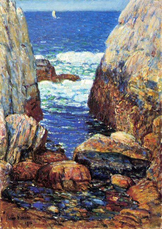  Frederick Childe Hassam Sea and Rocks, Appledore, Isles of Shoals - Canvas Print