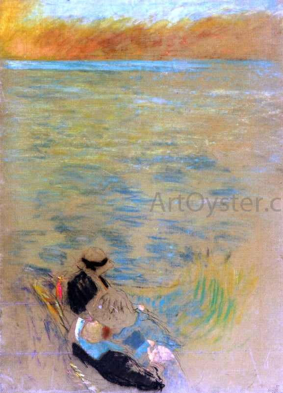  Edouard Vuillard Sea at Sunset, Women on the Shore - Canvas Print